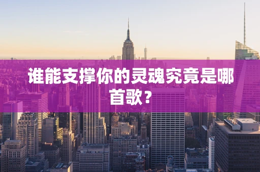谁能支撑你的灵魂究竟是哪首歌？