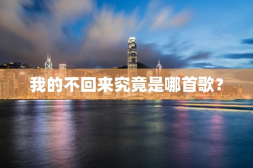 我的不回来究竟是哪首歌？
