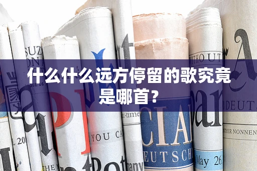 什么什么远方停留的歌究竟是哪首？