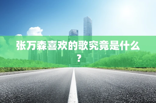 张万森喜欢的歌究竟是什么？