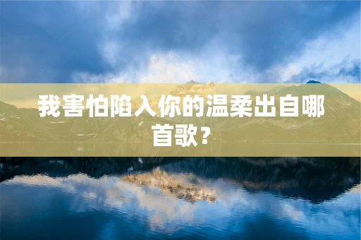 我害怕陷入你的温柔出自哪首歌？