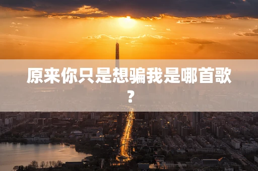 原来你只是想骗我是哪首歌？