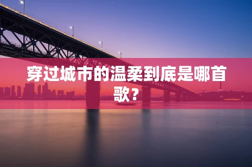 穿过城市的温柔到底是哪首歌？
