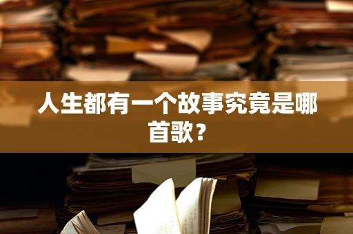 人生都有一个故事究竟是哪首歌？