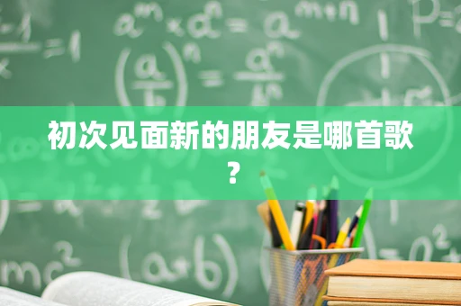 初次见面新的朋友是哪首歌？