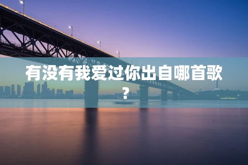 有没有我爱过你出自哪首歌？