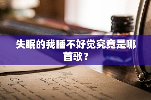失眠的我睡不好觉究竟是哪首歌？