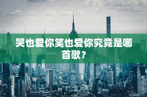 哭也爱你笑也爱你究竟是哪首歌？