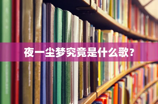 夜一尘梦究竟是什么歌？