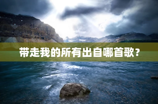 带走我的所有出自哪首歌？