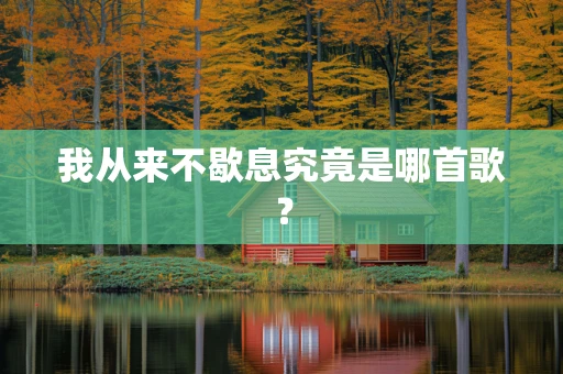 我从来不歇息究竟是哪首歌？