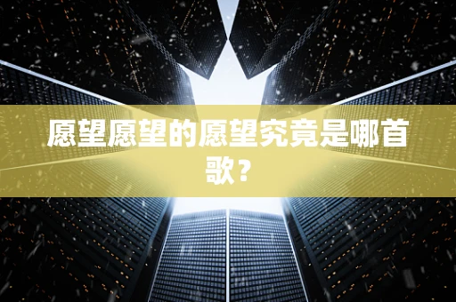 愿望愿望的愿望究竟是哪首歌？