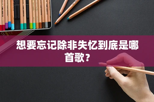 想要忘记除非失忆到底是哪首歌？