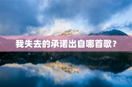 我失去的承诺出自哪首歌？