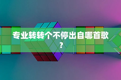 专业转转个不停出自哪首歌？