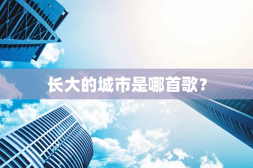 长大的城市是哪首歌？