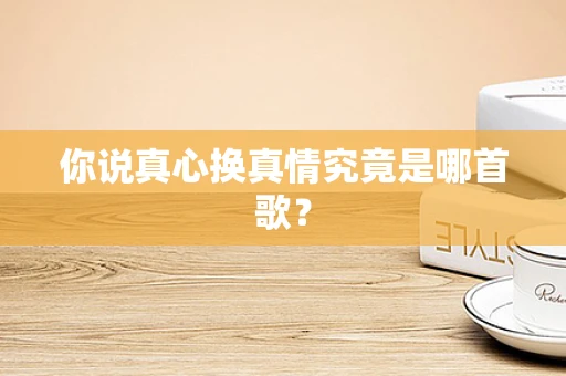 你说真心换真情究竟是哪首歌？