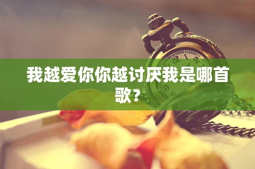 我越爱你你越讨厌我是哪首歌？