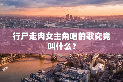 行尸走肉女主角唱的歌究竟叫什么？