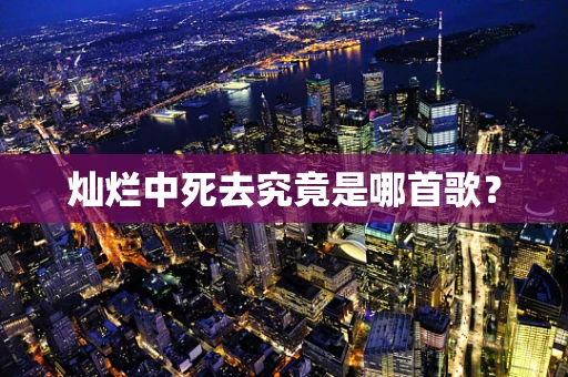 灿烂中死去究竟是哪首歌？