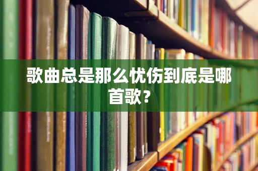 歌曲总是那么忧伤到底是哪首歌？