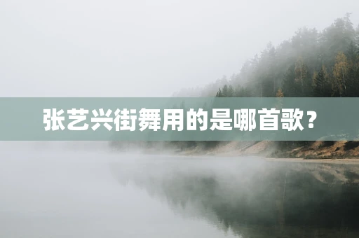张艺兴街舞用的是哪首歌？