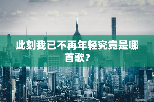此刻我已不再年轻究竟是哪首歌？