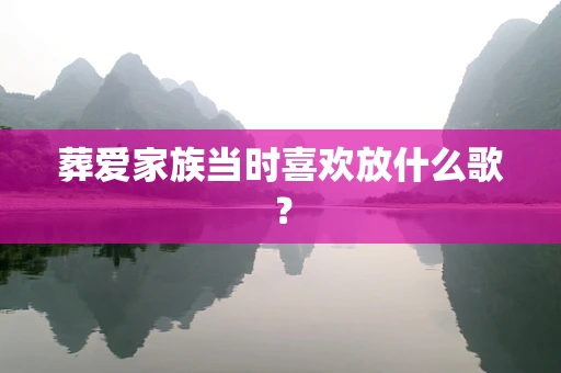 葬爱家族当时喜欢放什么歌？