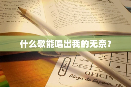 什么歌能唱出我的无奈？