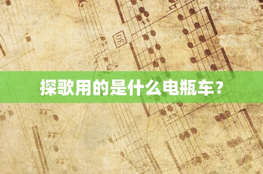 探歌用的是什么电瓶车？