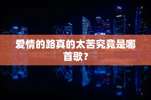爱情的路真的太苦究竟是哪首歌？
