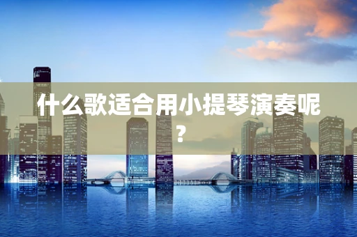 什么歌适合用小提琴演奏呢？