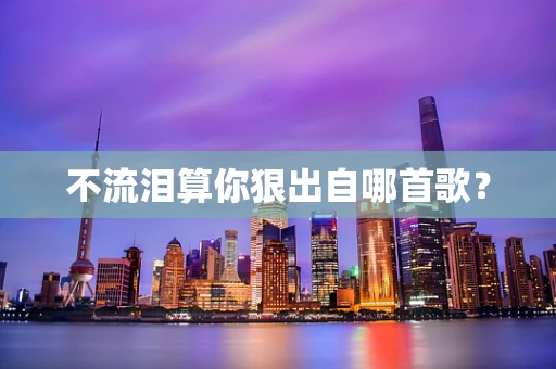 不流泪算你狠出自哪首歌？