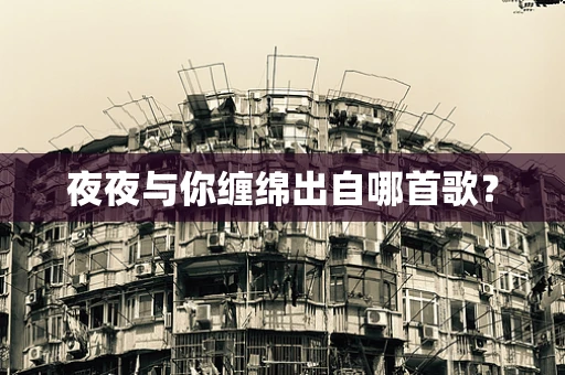 夜夜与你缠绵出自哪首歌？