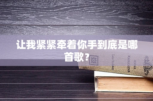 让我紧紧牵着你手到底是哪首歌？
