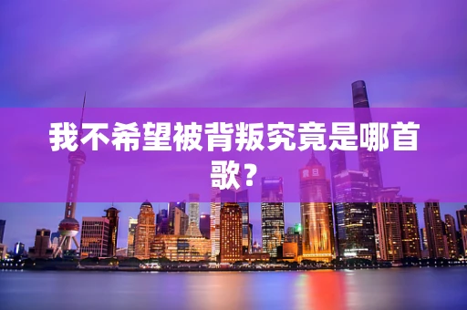 我不希望被背叛究竟是哪首歌？