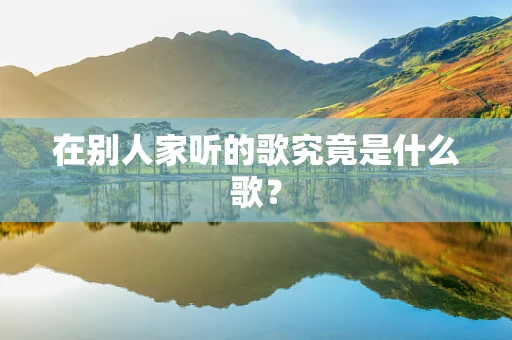 在别人家听的歌究竟是什么歌？