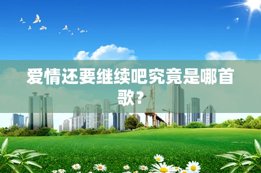 爱情还要继续吧究竟是哪首歌？