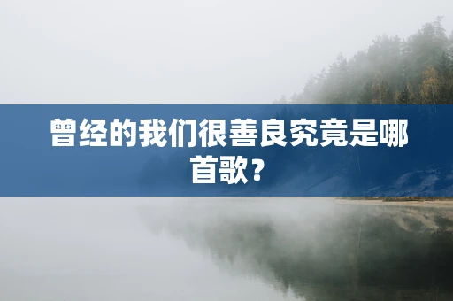 曾经的我们很善良究竟是哪首歌？