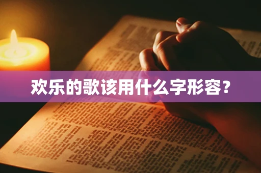 欢乐的歌该用什么字形容？