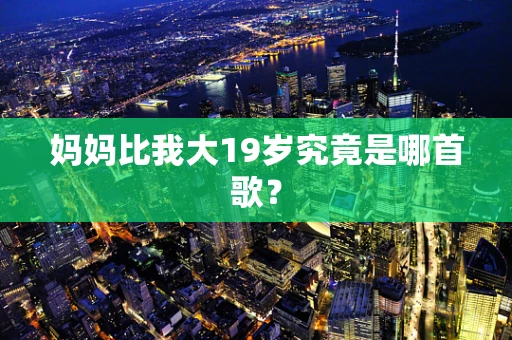 妈妈比我大19岁究竟是哪首歌？