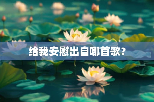 给我安慰出自哪首歌？