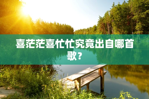 喜茫茫喜忙忙究竟出自哪首歌？