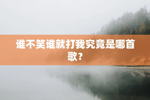 谁不笑谁就打我究竟是哪首歌？