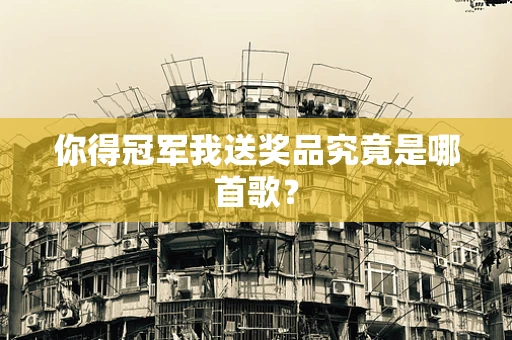 你得冠军我送奖品究竟是哪首歌？