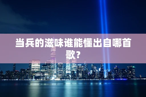 当兵的滋味谁能懂出自哪首歌？