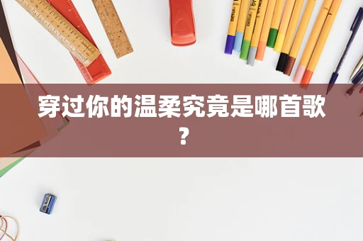 穿过你的温柔究竟是哪首歌？