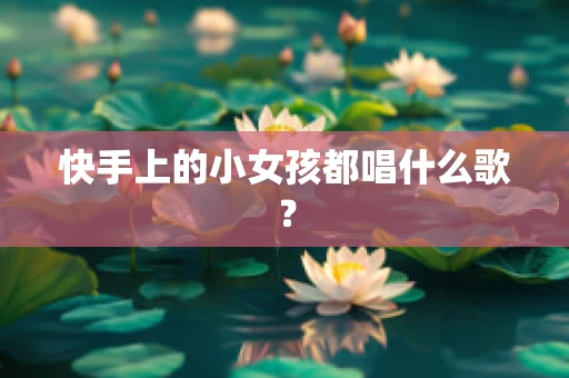 快手上的小女孩都唱什么歌？