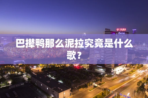 巴撵鸭那么泥拉究竟是什么歌？
