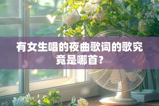 有女生唱的夜曲歌词的歌究竟是哪首？